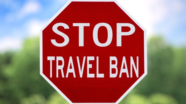 Sign - Stop Travel Ban